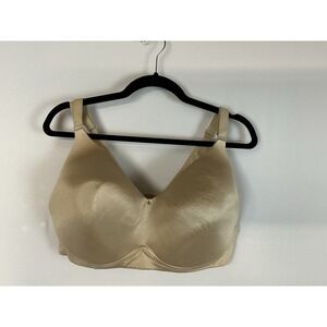 Lane Bryant Cacique Lightly Lined Size‎ 38H T-Shirt Style No Wire Beige Bra EUC